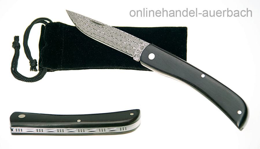 Haller Damast Ebenholz Taschenmesser